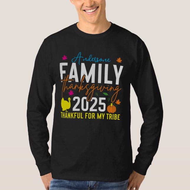 Camisa de Acción de Gracias por la Familia 2025 |  (Anverso)