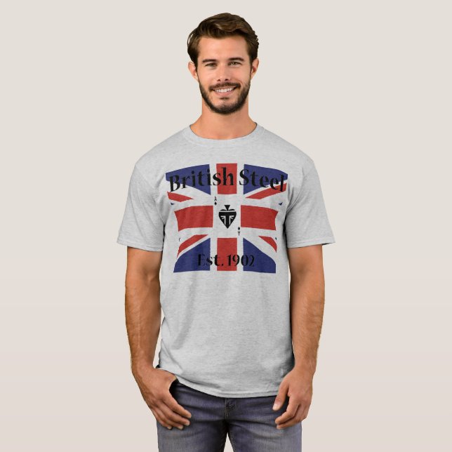 Camisa de acero británica de la motocicleta (Anverso completo)