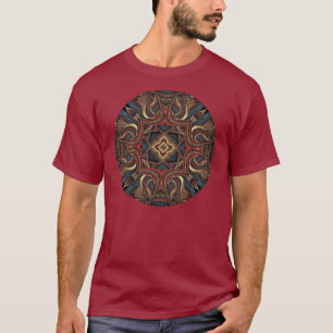 Camisa de acrílico del arte de la mandala de