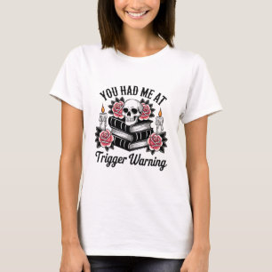 Camisa de advertencia de desencadenador   Bad Book