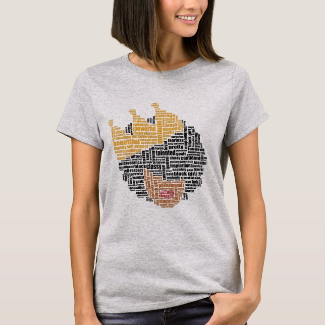 Camisa de afro-damas (SÓLO PALABRAS) (Anverso)