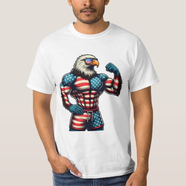 camisa de águila patriótica, águila patriótica (Anverso)