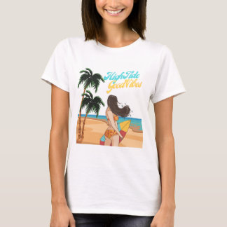 Camisa de alta marea de buenas vibraciones
