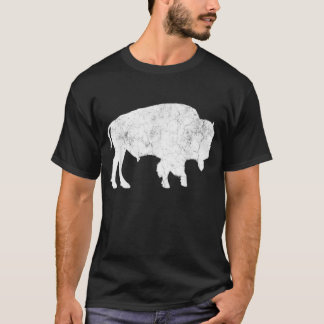 Camisa de Amante de Búfalo Retro Bison Animal Love