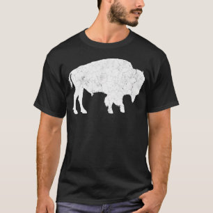 Camisa de Amante de Búfalo Retro Bison Animal Love