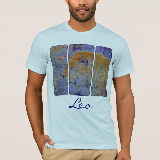 Camisa de amor animal LEO, gato grande de león afr (Anverso)