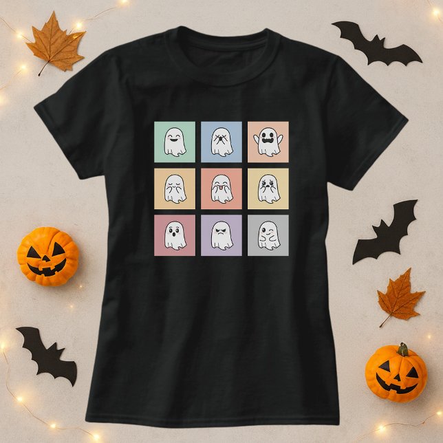 Camisa de ánimo fantasma de Halloween; cuadrícula  (Subido por el creador)