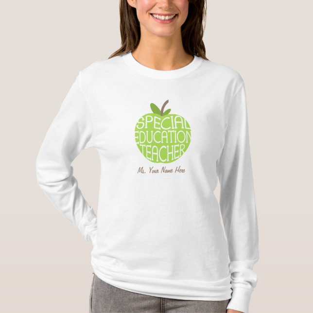 Camisa de Apple del verde del profesor de la (Anverso)