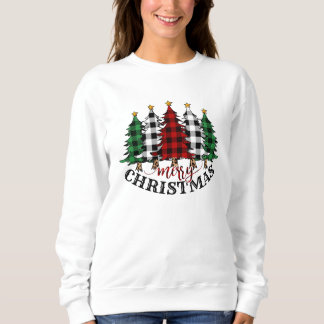 Camisa de árbol de navidad con relleno de búfalo