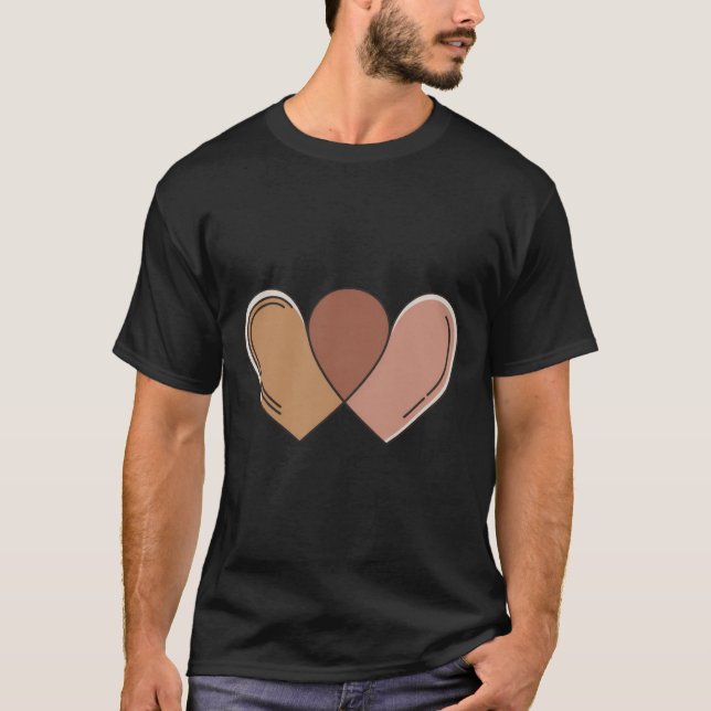 Camisa de arte Boho Love Line - Estética mínima (Anverso)