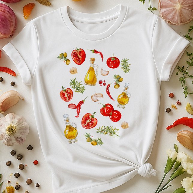 Camisa de arte de la comida italiana | Rosemario d (Subido por el creador)