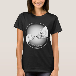 Camisa de arte de oso polar camiseta de Churchill 