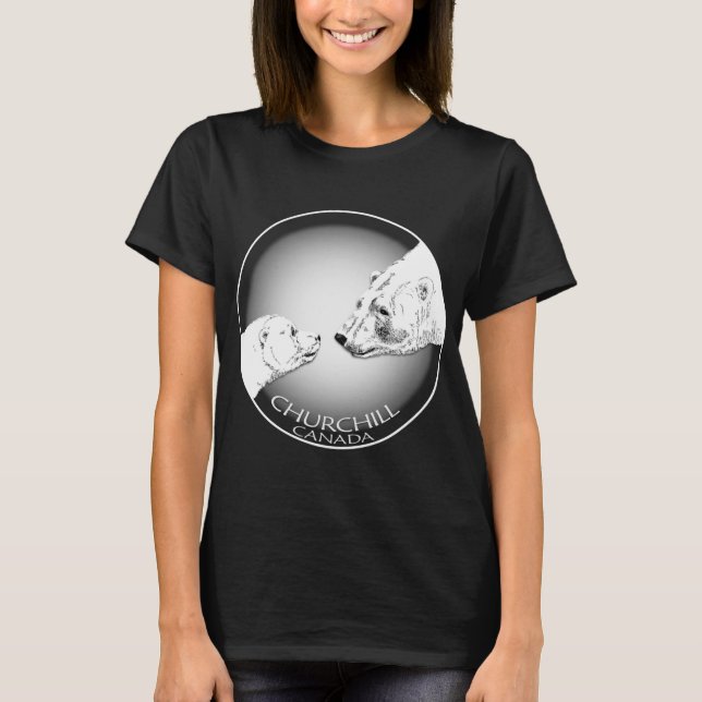 Camisa de arte de oso polar camiseta de Churchill  (Anverso)