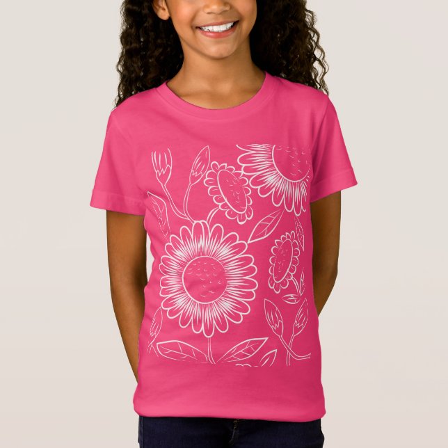 Camisa de arte floral decorativa (Anverso)