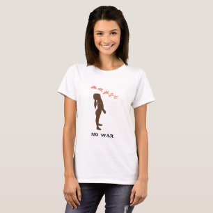 Camisa de arte original sin guerra