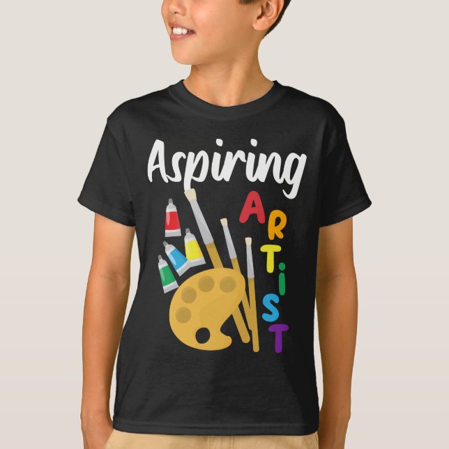 Camisa de artista en ascenso - Pintores de paleta  (Anverso)