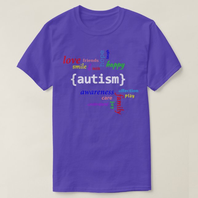 Camisa de autismo - Camisa de autismo para hombres (Diseño del anverso)