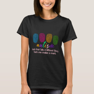 Camisa de autismo de huella digital1