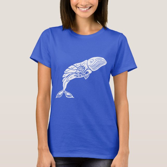 Camisa de ballena azul  (Anverso)