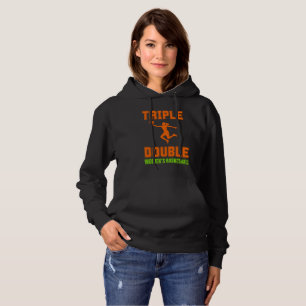 Camisa de baloncesto para mujeres triple doble