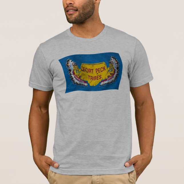 Camisa de bandera de Assiniboine Fort Peck (Anverso)