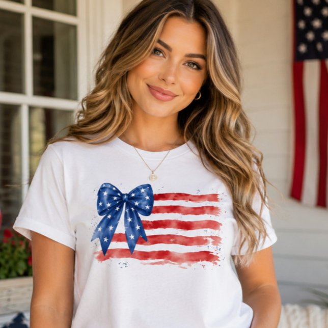 Camisa de bandera de lazo patriótico (Subido por el creador)