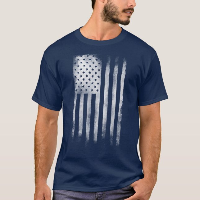 Camisa de bandera estadounidense empantanada para  (Anverso)