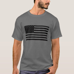Camisa de bandera estadounidense - Texto negro
