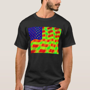 Camisa de bandera psicodélica