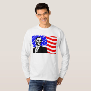 Camisa de Barack Obama, presidente de la Bandera d