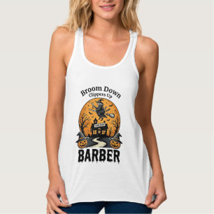 Camisa de barbero de Halloween Bruja Salón embruja