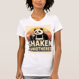 Camisa de bartender panda sacudida e imperturbable