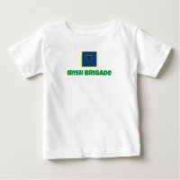 Camisa de bebé de la bandera de la Brigada Irlande