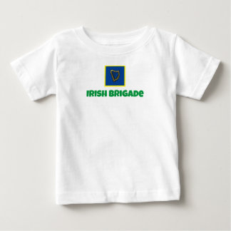 Camisa de bebé de la bandera de la Brigada Irlande