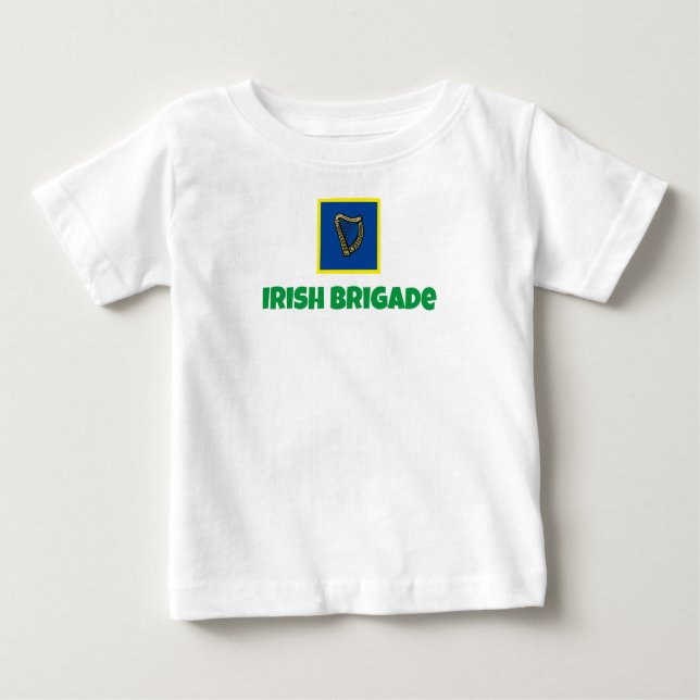 Camisa de bebé de la bandera de la Brigada Irlande (Anverso)