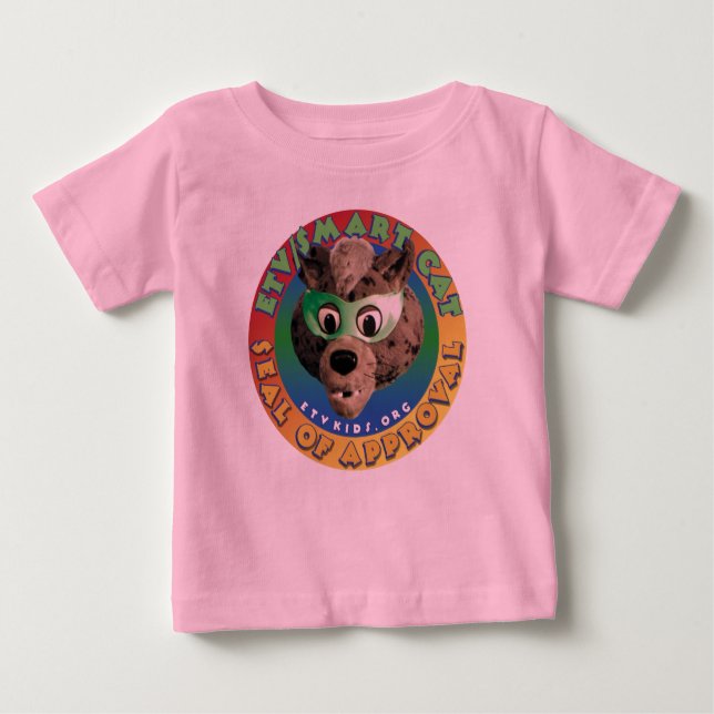 Camisa de bebé de manga larga para gato inteligent (Anverso)