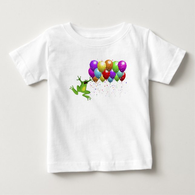 Camisa de bebé de rana de Año Salto (Anverso)