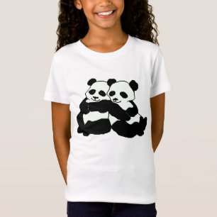 Camisa de Bella de panda del chica gemelo de los