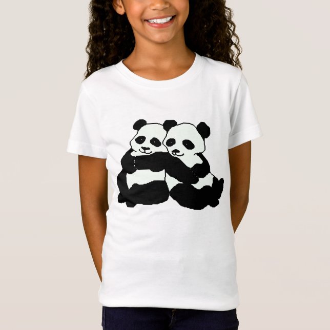 Camisa de Bella de panda del chica gemelo de los (Anverso)