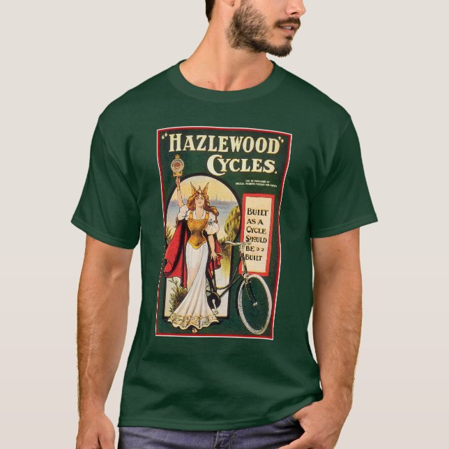 Camisa de Bicicleta Vintage: Ciclos de Hazlewood (Anverso)