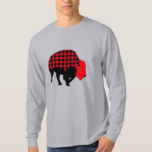 camisa de bisonte a cuadros de Búfalo (Anverso)