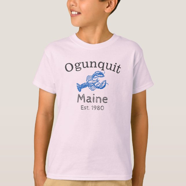 Camisa de bogavante azul de Maine, de niño 2 (Anverso)