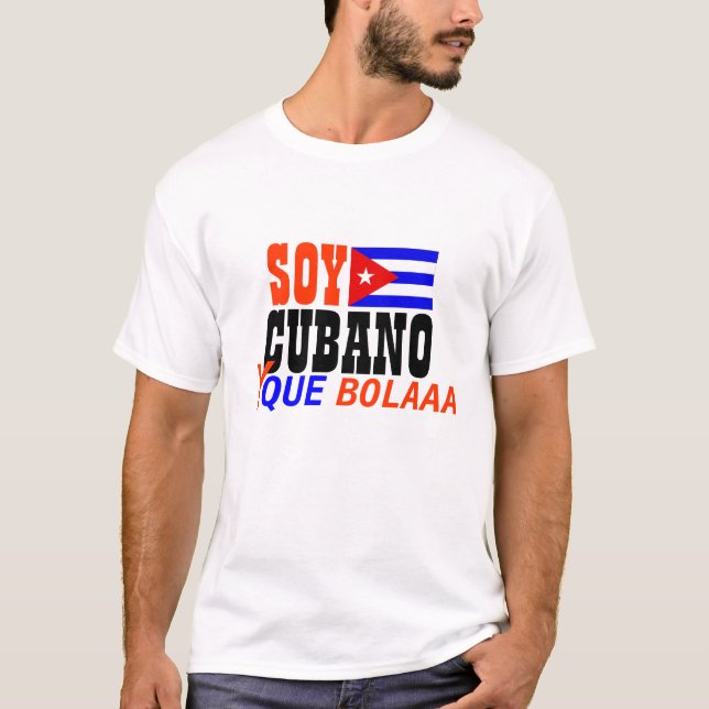 Camisa de Bolaaa del que de la soja CUBANO y (Anverso)