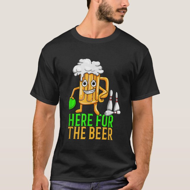 Camisa De Bolas Aquí Para La Novedad De Beer Beer  (Anverso)