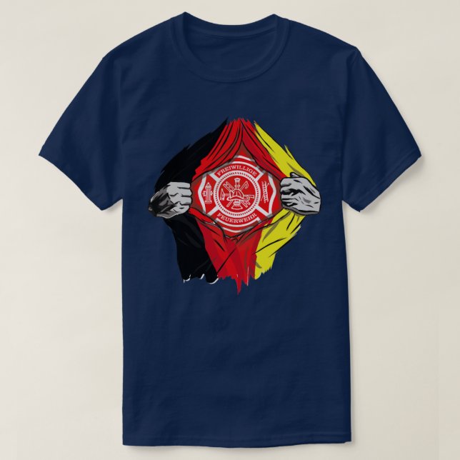 Camisa de bombero de la brigada de bomberos de Ale (Diseño del anverso)
