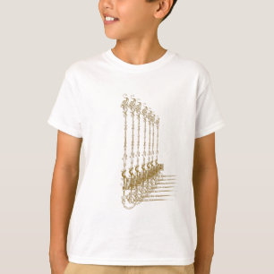 Camisa de borde de estilo medieval