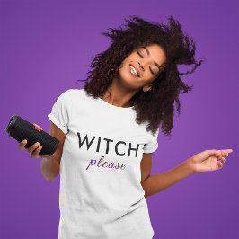 Camisa de Bruja Moderna Por Favor Halloween - Grac