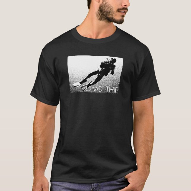 Camisa de buceo Camiseta oscura (Anverso)