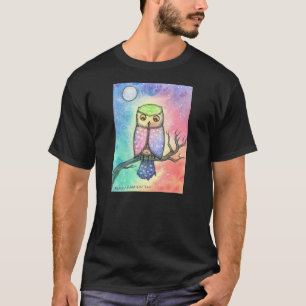 Camisa de búho colorida