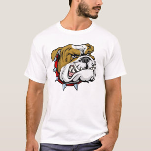Camisa de bulldog enojada
